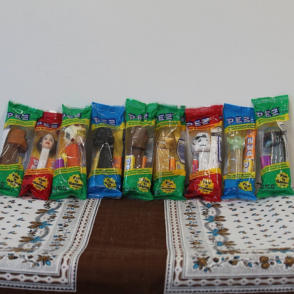 Vintage Star Wars PEZ Set – 1997 – Mint in Bags – Set of 9 – Collector Gift